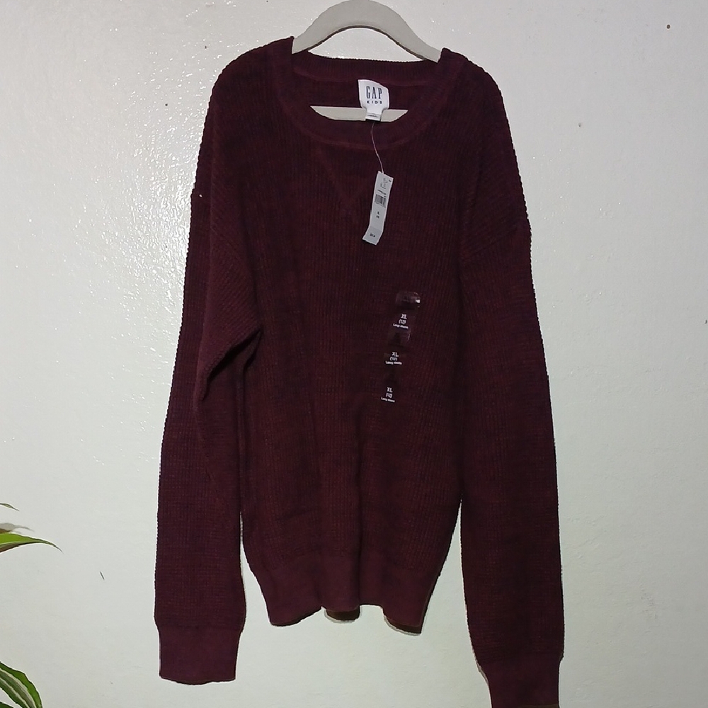 GAP Boys Burgundy Sweater